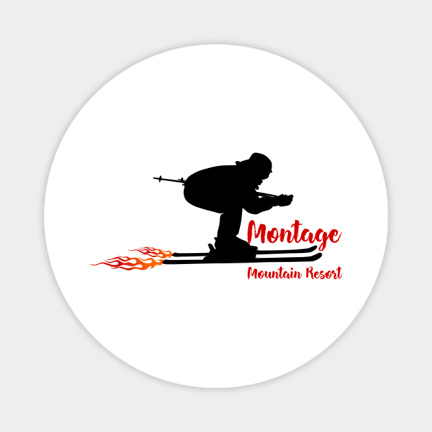 Montage Mountain Resort United States Skiing Magnet by ArtDesignDE